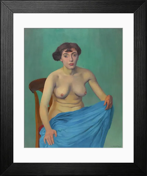 Framed Print : Torse à l'étoffe bleue, 1912. Creator: Vallotton; Felix Edouard (1865-1925) Framed Print : Torse à l'étoffe bleue, 1912. Creator: Vallotton; Felix Edouard (1865-1925)