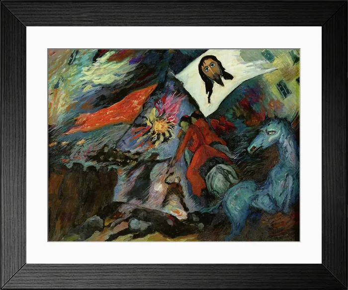Framed Print : La démence - Revolution. Creator: Werefkin; Marianne; von (1860-1938) Framed Print : La démence - Revolution. Creator: Werefkin; Marianne; von (1860-1938)