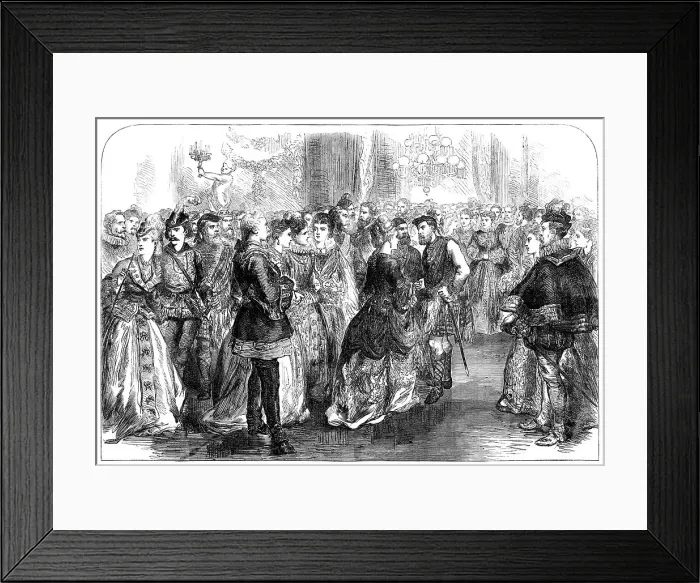 Framed Print : The Waverley Ball at Willis's Rooms, 1871. Creator: Unknown Framed Print : The Waverley Ball at Willis's Rooms, 1871. Creator: Unknown