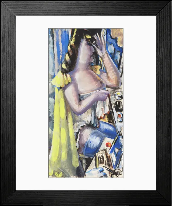 Framed Print : At the toilet, 1947. Creator: Kleinschmidt; Paul (1883-1949) Framed Print : At the toilet, 1947. Creator: Kleinschmidt; Paul (1883-1949)