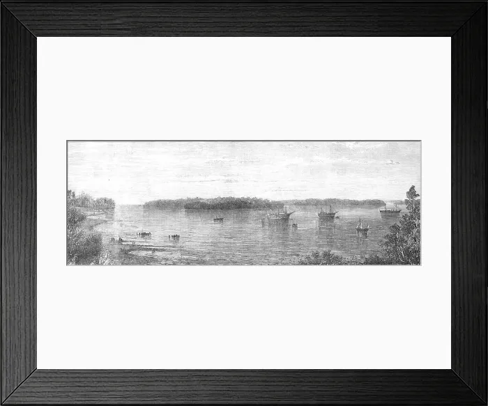 Framed Print : The Nicobar Islands, in the Indian Ocean, 1870. Creator: Unknown
