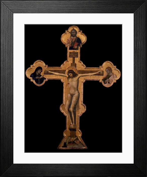 Framed Print : The Crucifix, 1332. Creator: Guariento di Arpo (1310-1370) Framed Print : The Crucifix, 1332. Creator: Guariento di Arpo (1310-1370)