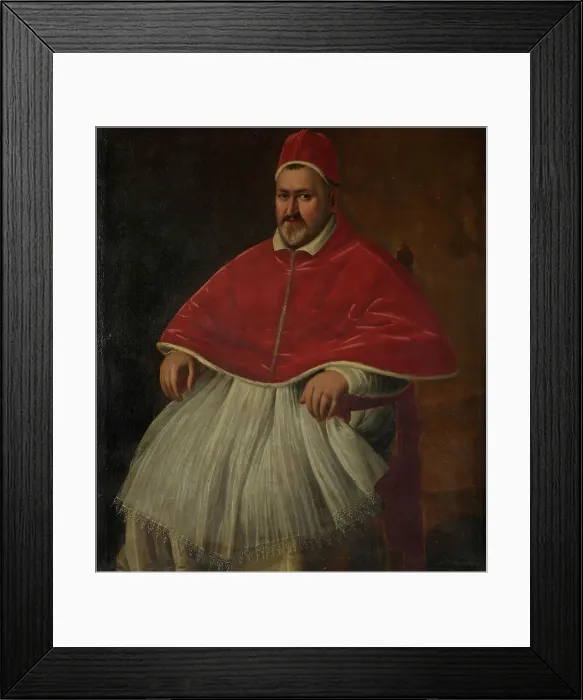 Framed Print : Portrait of Pope Paul V (1552-1621) Copy after Caravaggio, after 1605. Creator: Leoni; Lodovico (1531-1606) Framed Print : Portrait of Pope Paul V (1552-1621) Copy after Caravaggio, after 1605. Creator: Leoni; Lodovico (1531-1606)