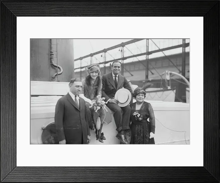 Framed Print : Hiram Abrams, [Mary] Pickford - [Doug] Fairbanks - Mrs. Pickford, between c1915 and c1920. Creator: Bain News Service