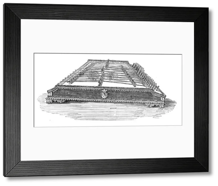 Framed Print : Musical Instruments at the South Kensington Museum: Dulcimer, 1870. Creator: Unknown Framed Print : Musical Instruments at the South Kensington Museum: Dulcimer, 1870. Creator: Unknown