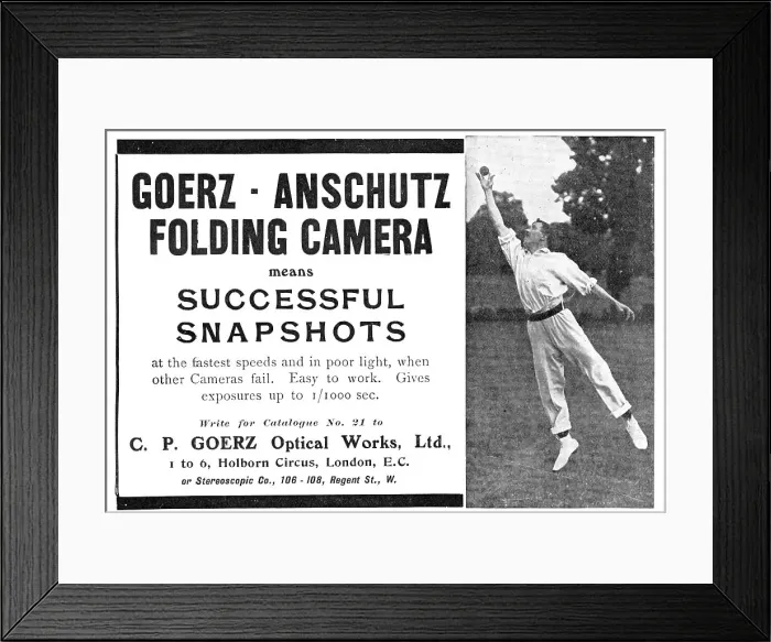 Framed Print : Goerz-Anschutz Folding Camera means Successful Snapshots, 1909. Creator: Unknown Framed Print : Goerz-Anschutz Folding Camera means Successful Snapshots, 1909. Creator: Unknown