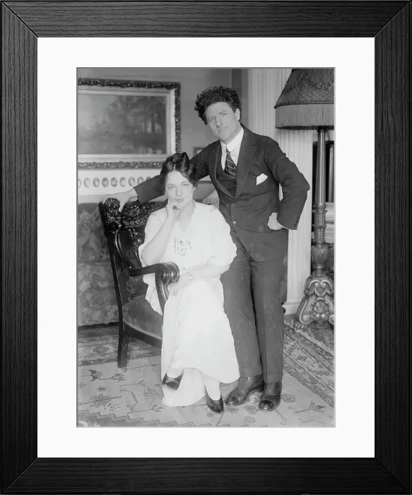 Framed Print : G. Martinelli & wife, between c1915 and c1920. Creator: Bain News Service Framed Print : G. Martinelli & wife, between c1915 and c1920. Creator: Bain News Service
