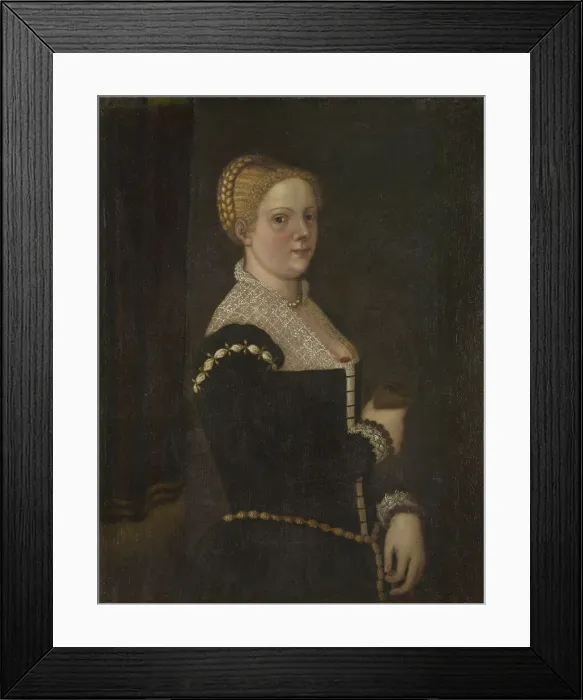 Framed Print : Self-portrait, End of 16th cen.. Creator: Robusti (La Tintoretta); Marietta (ca 1554 / 5-1590) Framed Print : Self-portrait, End of 16th cen.. Creator: Robusti (La Tintoretta); Marietta (ca 1554 / 5-1590)