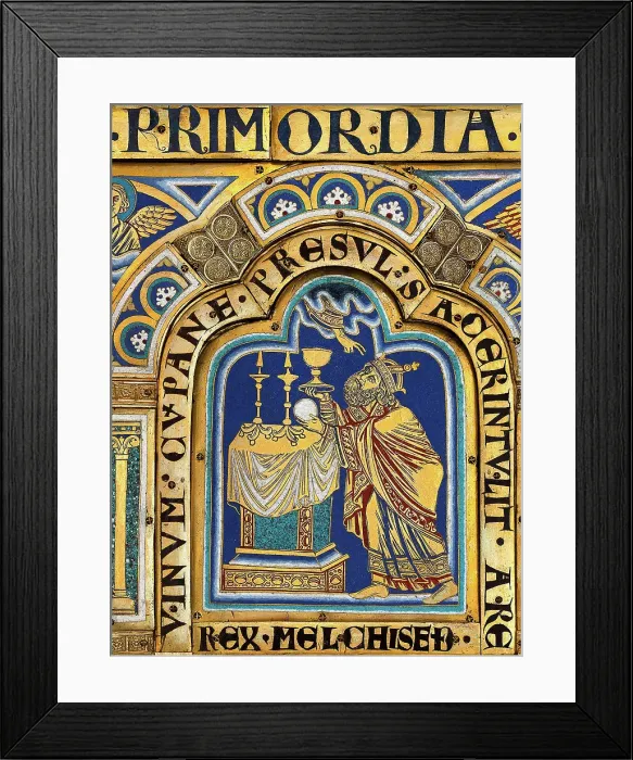 Framed Print : The Verdun Altar: Melchizedek, 1181. Creator: Nicholas of Verdun (ca 1130 / 40-after 1205) Framed Print : The Verdun Altar: Melchizedek, 1181. Creator: Nicholas of Verdun (ca 1130 / 40-after 1205)