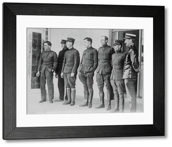 Framed Print : Admiral Jackson & Crew of NC-4, 1919. Creator: Bain News Service Framed Print : Admiral Jackson & Crew of NC-4, 1919. Creator: Bain News Service