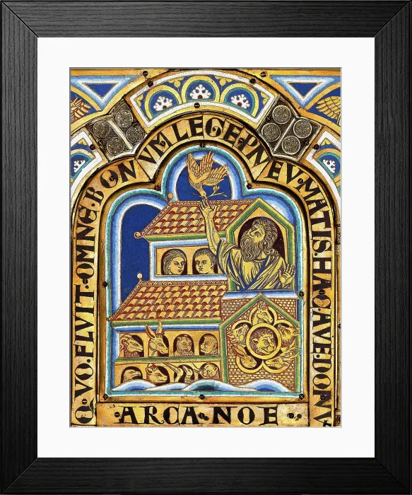 Framed Print : The Verdun Altar: The Noah's Ark, 1181. Creator: Nicholas of Verdun (ca 1130 / 40-after 1205) Framed Print : The Verdun Altar: The Noah's Ark, 1181. Creator: Nicholas of Verdun (ca 1130 / 40-after 1205)