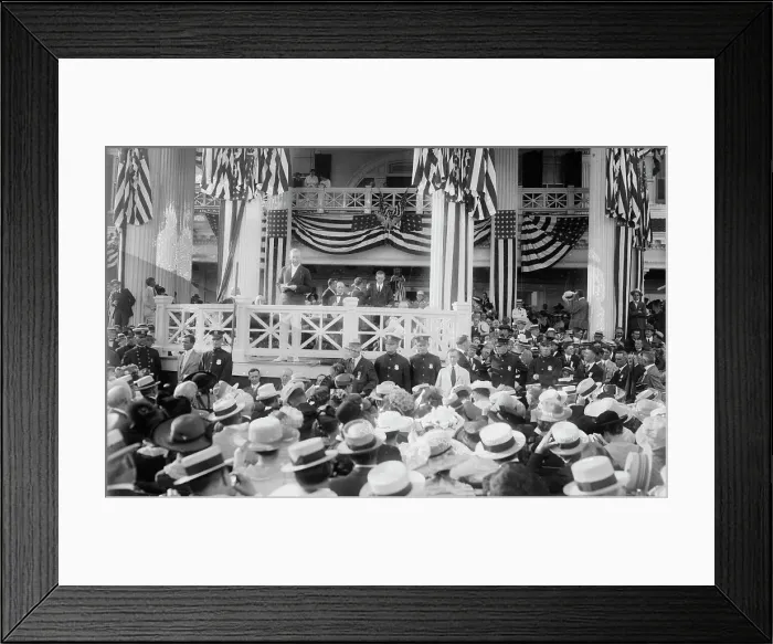 Framed Print : Wilson notification, 1916. Creator: Bain News Service Framed Print : Wilson notification, 1916. Creator: Bain News Service