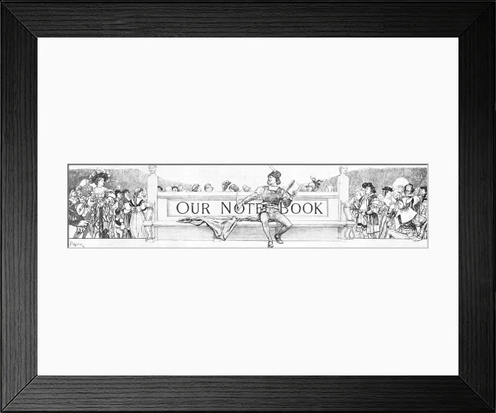 Framed Print : Our Notebook, 1909. Creator: Amedee Forestier Framed Print : Our Notebook, 1909. Creator: Amedee Forestier
