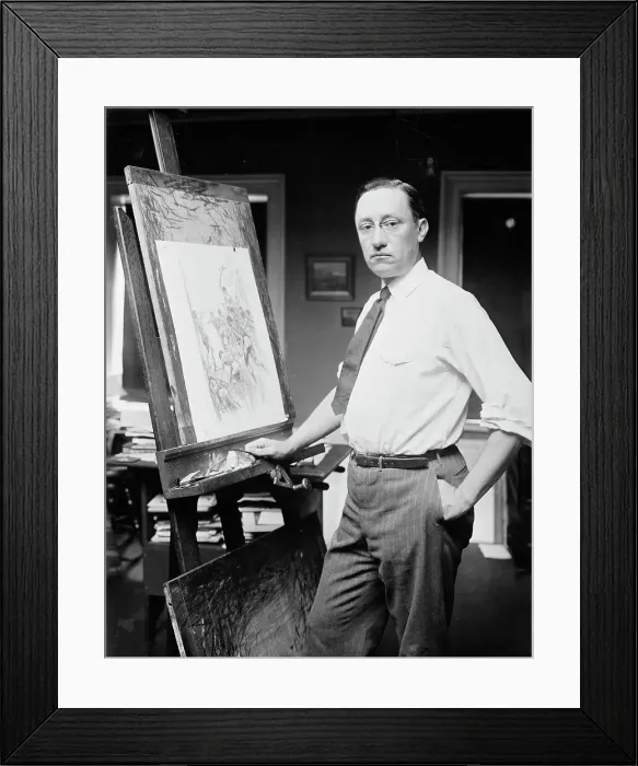 Framed Print : Wallace Morgan, 1913. Creator: Bain News Service Framed Print : Wallace Morgan, 1913. Creator: Bain News Service