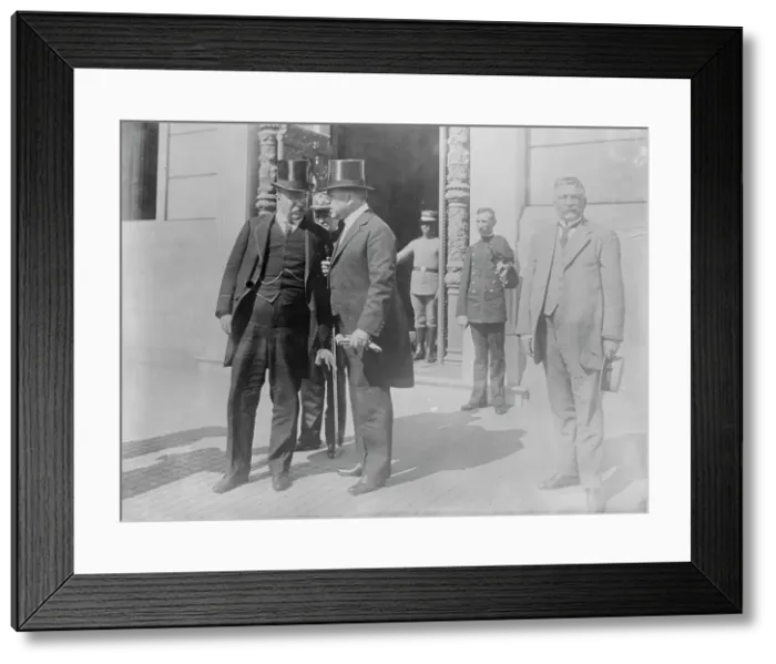 Framed Print : Roosevelt & Minister Morgan, Rio Janeiro, 1913. Creator: Bain News Service Framed Print : Roosevelt & Minister Morgan, Rio Janeiro, 1913. Creator: Bain News Service