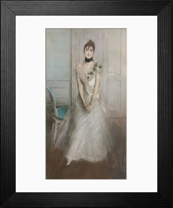 Framed Print : Portrait of Emiliana Concha de Ossa, 1888. Creator: Boldini; Giovanni (1842-1931) Framed Print : Portrait of Emiliana Concha de Ossa, 1888. Creator: Boldini; Giovanni (1842-1931)