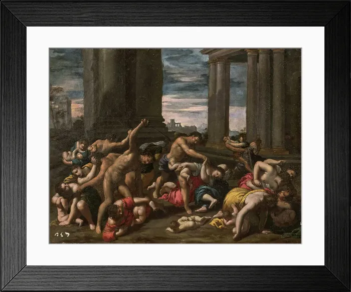 Framed Print : The Massacre of the Innocents, c1610. Creator: Scarsellino (Scarsella); Ippolito (1551-1620) Framed Print : The Massacre of the Innocents, c1610. Creator: Scarsellino (Scarsella); Ippolito (1551-1620)