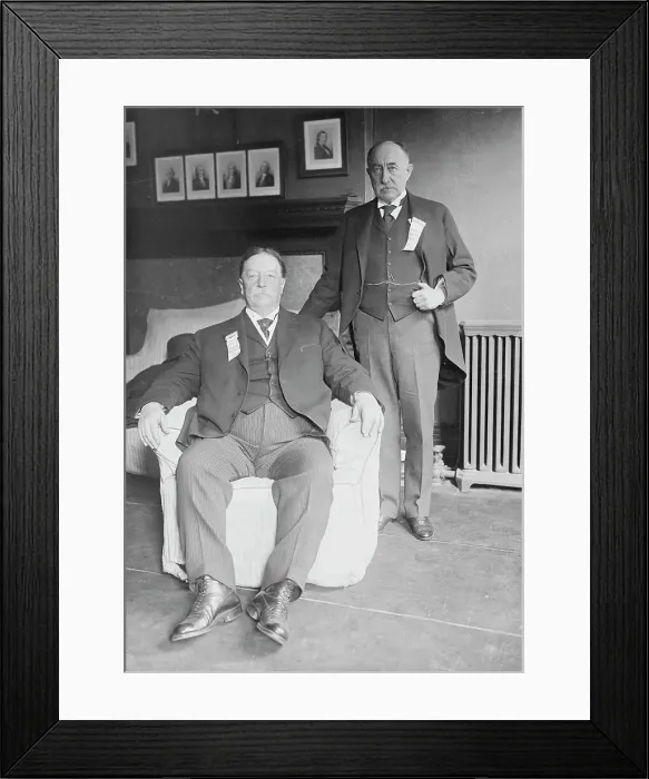 Framed Print : W.H. Taft & J.H. Hammond, between c1915 and c1920. Creator: Bain News Service Framed Print : W.H. Taft & J.H. Hammond, between c1915 and c1920. Creator: Bain News Service