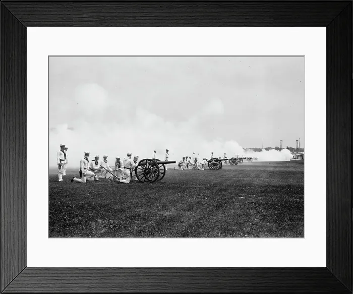 Framed Print : Artillery - Annapolis, 1913. Creator: Bain News Service Framed Print : Artillery - Annapolis, 1913. Creator: Bain News Service