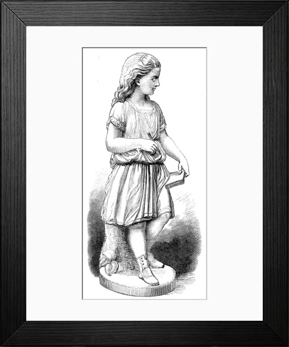 Framed Print : Young England's Sister, by G. Halse, in the Royal Academy Exhibition, 1871. Creator: Unknown Framed Print : Young England's Sister, by G. Halse, in the Royal Academy Exhibition, 1871. Creator: Unknown