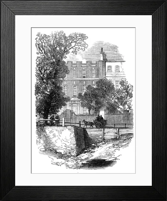 Framed Print : The house of the late Daniel Maclise, R.A. in Cheyne-Walk, Chelsea, 1870. Creator: Unknown Framed Print : The house of the late Daniel Maclise, R.A. in Cheyne-Walk, Chelsea, 1870. Creator: Unknown