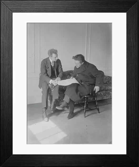 Framed Print : Stokowski & H. Kindler, 1918. Creator: Bain News Service Framed Print : Stokowski & H. Kindler, 1918. Creator: Bain News Service