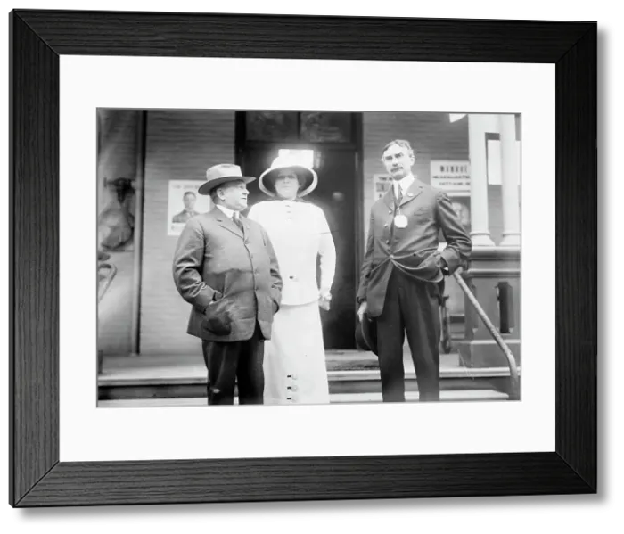 Framed Print : Lafe Gleason & wife & J. Jaeckel, between c1910 and c1915. Creator: Bain News Service