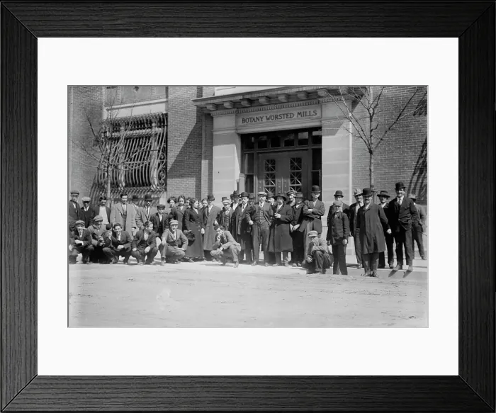 Framed Print : Strikers awaiting pay, 1912. Creator: Bain News Service Framed Print : Strikers awaiting pay, 1912. Creator: Bain News Service