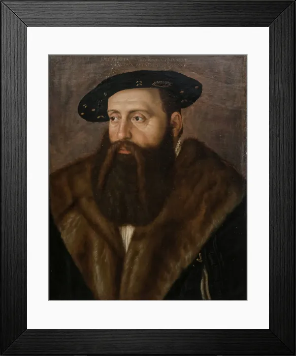 Framed Print : Portrait of Louis X, Duke of Bavaria (1495-1545), 1532. Creator: Beham; Barthel (c. 1502-1540) Framed Print : Portrait of Louis X, Duke of Bavaria (1495-1545), 1532. Creator: Beham; Barthel (c. 1502-1540)