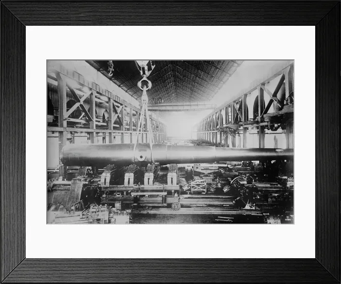 Framed Print : 16 Gun for Panama at Watervliet, between c1910 and c1915. Creator: Bain News Service Framed Print : 16 Gun for Panama at Watervliet, between c1910 and c1915. Creator: Bain News Service