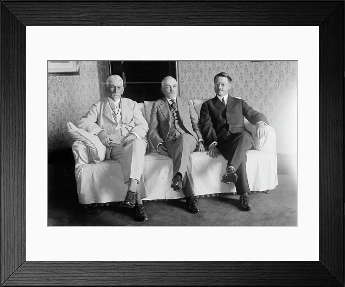 Framed Print : W.L. Chambers, M.A. Knapp, G.W.W. Hanger, 1916. Creator: Bain News Service Framed Print : W.L. Chambers, M.A. Knapp, G.W.W. Hanger, 1916. Creator: Bain News Service