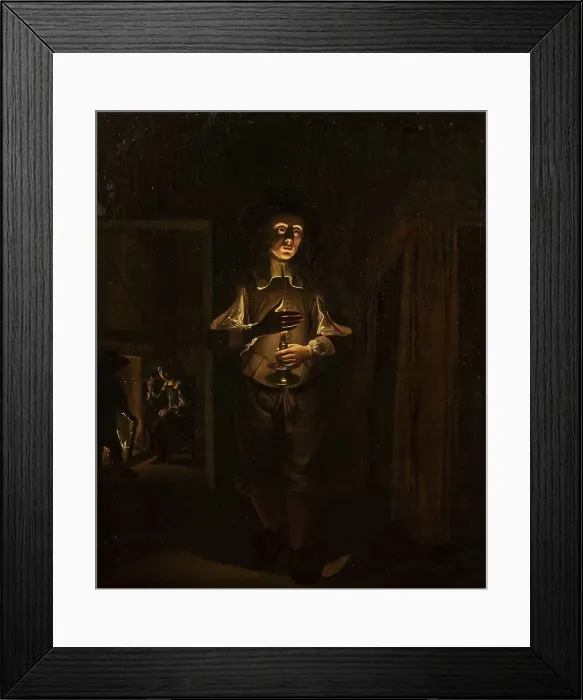 Framed Print : Man with a Candle, c1645. Creator: Heimbach; Wolfgang (c.1610-after 1678) Framed Print : Man with a Candle, c1645. Creator: Heimbach; Wolfgang (c.1610-after 1678)