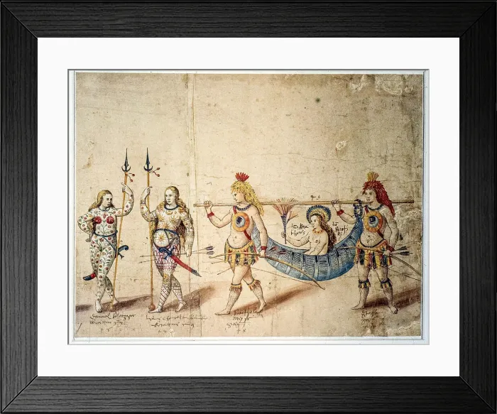 Framed Print : Parade America in Stuttgart of Duke Frederick I of Württemberg in 1599, 1599. Creator: Anonymous () Framed Print : Parade America in Stuttgart of Duke Frederick I of Württemberg in 1599, 1599. Creator: Anonymous ()