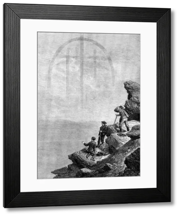 Framed Print : The Fog-Bow, seen from the Matterhorn, 1871. Creator: Unknown