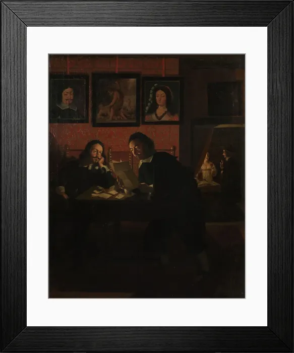 Framed Print : Two Men in the Studio, c1645. Creator: Heimbach; Wolfgang (c.1610-after 1678) Framed Print : Two Men in the Studio, c1645. Creator: Heimbach; Wolfgang (c.1610-after 1678)