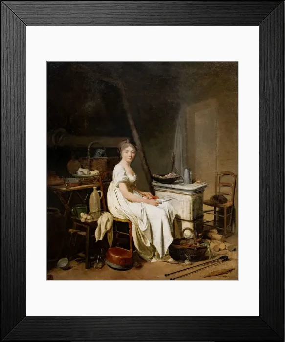 Framed Print : La cuisinière (The Cook). Creator: Boilly; Louis-Léopold (1761-1845) Framed Print : La cuisinière (The Cook). Creator: Boilly; Louis-Léopold (1761-1845)