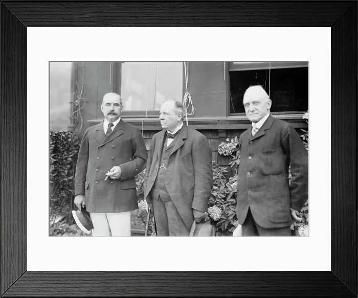 Framed Print : J.P. Morgan Jr, 1st Viscount Haldane, 1st Baron Muir-Mackenzie, 1913. Creator: Bain News Service Framed Print : J.P. Morgan Jr, 1st Viscount Haldane, 1st Baron Muir-Mackenzie, 1913. Creator: Bain News Service