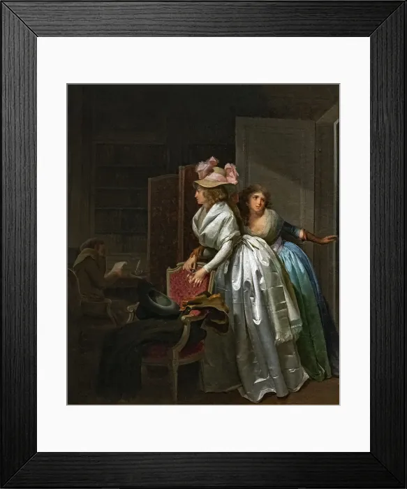 Framed Print : Le Cadeau délicat, 1787. Creator: Boilly; Louis-Léopold (1761-1845) Framed Print : Le Cadeau délicat, 1787. Creator: Boilly; Louis-Léopold (1761-1845)