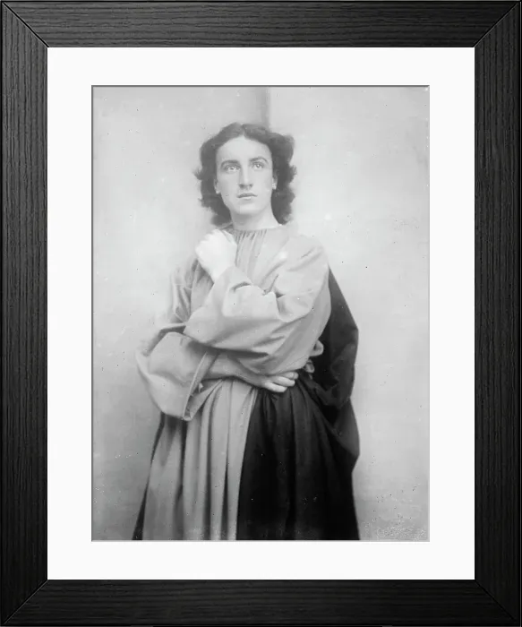 Framed Print : Passion play 1910 - Alfred Biering as John, 1910. Creator: Bain News Service Framed Print : Passion play 1910 - Alfred Biering as John, 1910. Creator: Bain News Service