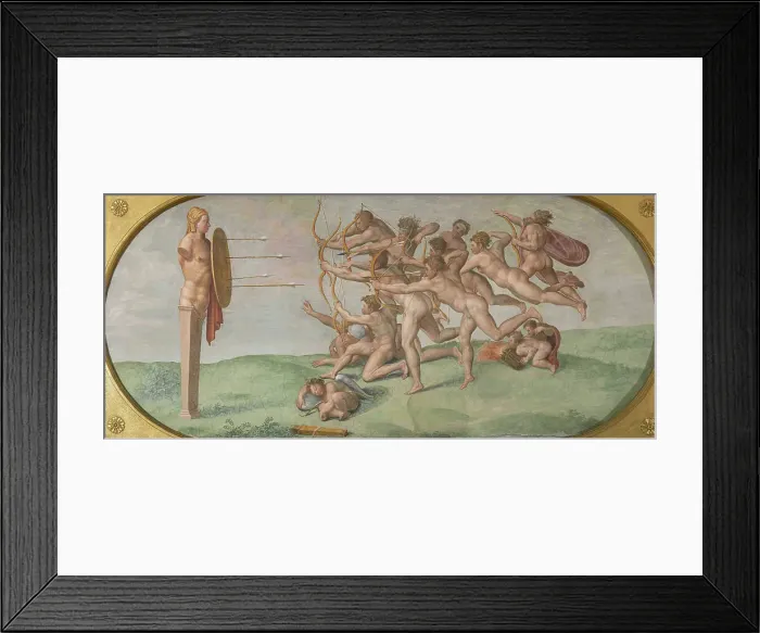 Framed Print : Archers, Second half of the16th cen.. Creator: Siciolante da Sermoneta; Girolamo (1521-c. 1580)