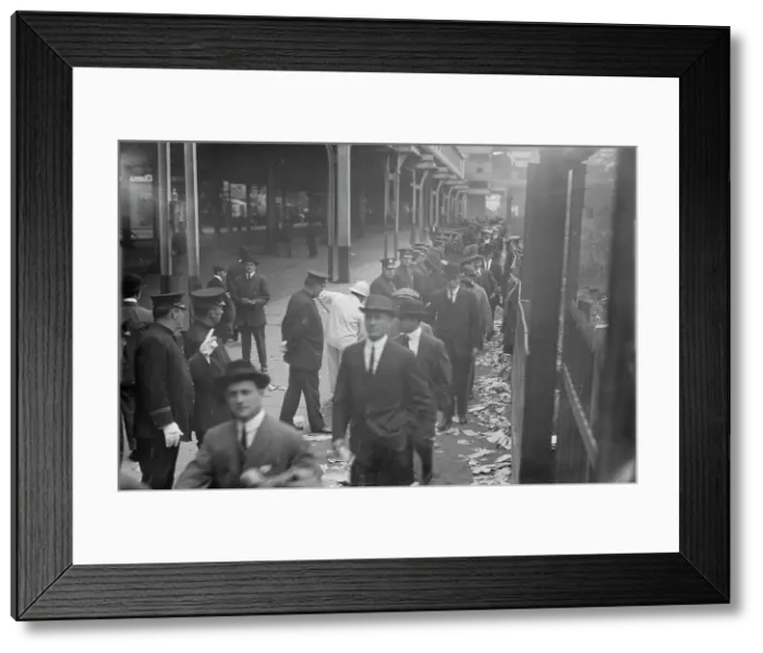 Framed Print : First Game - 1913 World Series (baseball), 1913. Creator: Bain News Service Framed Print : First Game - 1913 World Series (baseball), 1913. Creator: Bain News Service