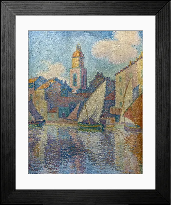 Framed Print : Le clocher de Saint-Tropez, 1896. Creator: Signac; Paul (1863-1935) Framed Print : Le clocher de Saint-Tropez, 1896. Creator: Signac; Paul (1863-1935)