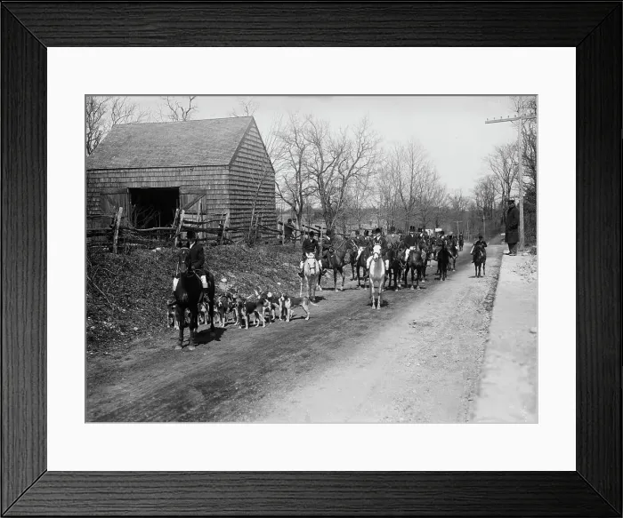 Framed Print : Meadowbrook Hunt, 1912. Creator: Bain News Service Framed Print : Meadowbrook Hunt, 1912. Creator: Bain News Service
