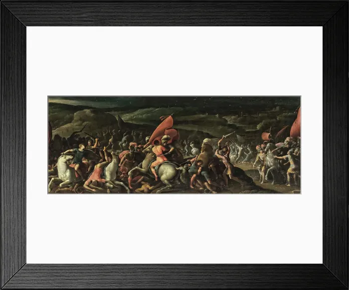 Framed Print : Battle of Furius Camillus against the Gauls, after 1613. Creator: Celio; Gaspare (1571-1640) Framed Print : Battle of Furius Camillus against the Gauls, after 1613. Creator: Celio; Gaspare (1571-1640)