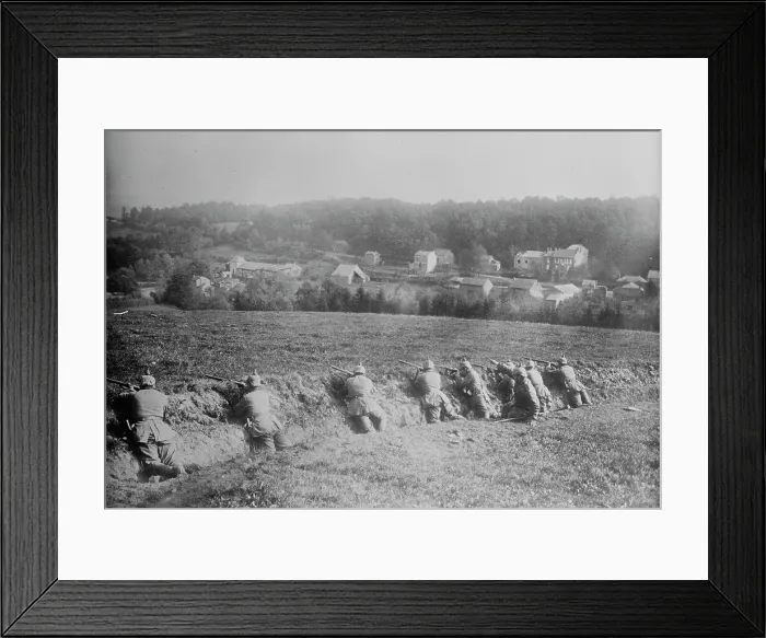 Framed Print : Germans in trenches in Argonne Forest, between 1914 and c1915. Creator: Bain News Service