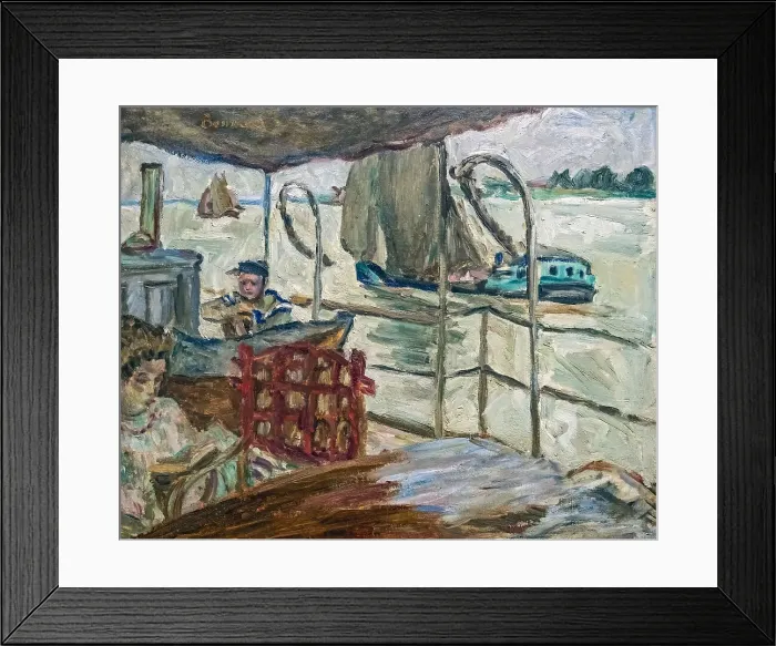 Framed Print : Misia Sert sur le navire d'Edwards, c1905. Creator: Bonnard; Pierre (1867-1947)