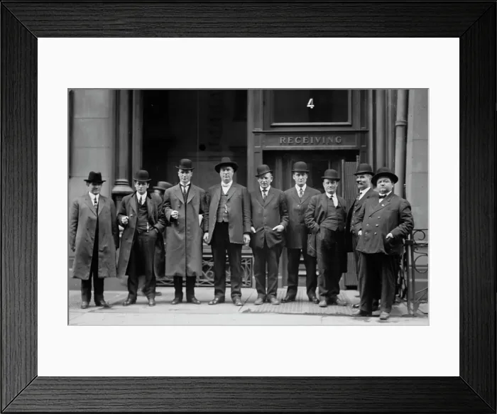 Framed Print : K.J. Ferry, T. Kennedy, Frank Hayes, T. Haggerty, M. Dougherty, F. Farrington, John Mack... 1912. Creator: Bain News Service Framed Print : K.J. Ferry, T. Kennedy, Frank Hayes, T. Haggerty, M. Dougherty, F. Farrington, John Mack... 1912. Creator: Bain News Service