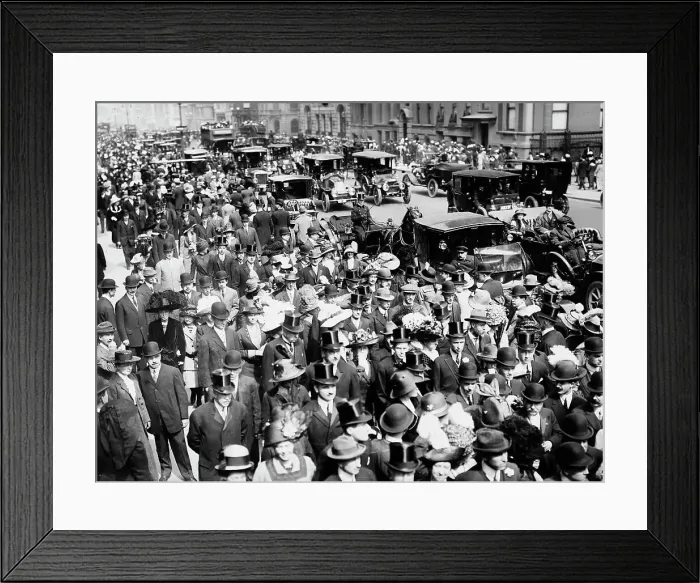 Framed Print : Easter - 5th Ave. 1912. Creator: Bain News Service Framed Print : Easter - 5th Ave. 1912. Creator: Bain News Service
