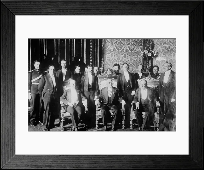 Framed Print : Huerta & cabinet, between c1910 and c1915. Creator: Bain News Service Framed Print : Huerta & cabinet, between c1910 and c1915. Creator: Bain News Service