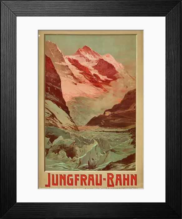 Framed Print : Jungfrau Railway, 1903. Creator: Reckziegel; Anton (1865-1936) Framed Print : Jungfrau Railway, 1903. Creator: Reckziegel; Anton (1865-1936)